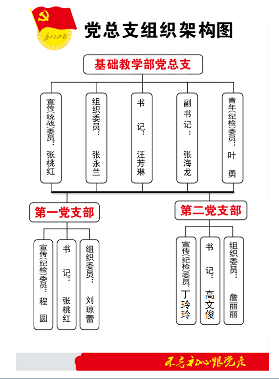 基礎教學部基層黨組織架構圖